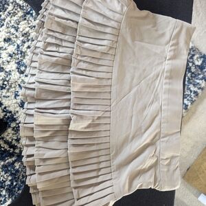 Wildflowers Soft Tan Pleated Mini Skirt